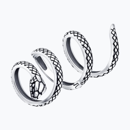 Кольцо из серебра «Змея»