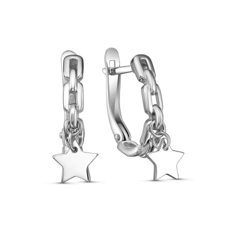 Серьги из серебра «Звезда»