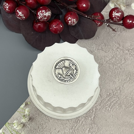 Кольцо перстень крупное Чертополох серебряное