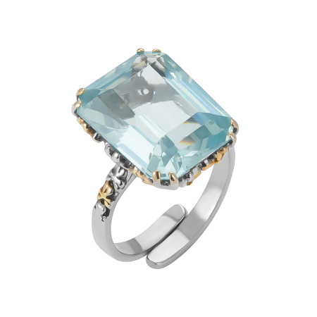 Серебряное кольцо с топазом