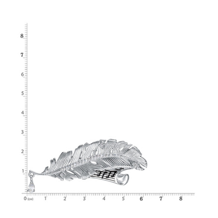Брошь из серебра «Вдохновение»