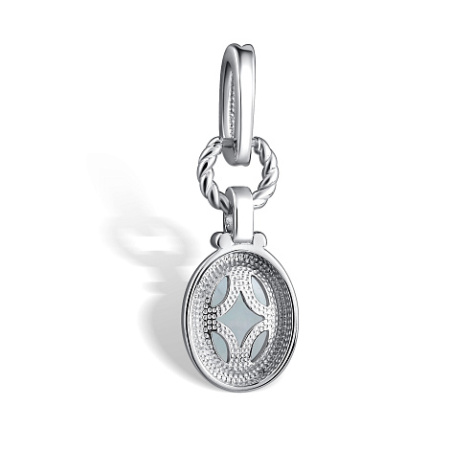 Подвеска из серебра с аквамарином