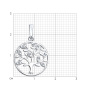 Серебряная подвеска с фианитами «Древо»