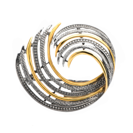 Брошь из серебра «Вихрь»