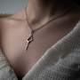 Серебряная подвеска «Гимнастика»