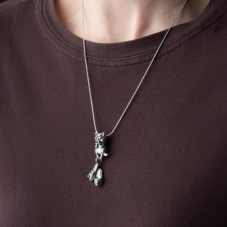 Подвеска из серебра «Муки выбора»