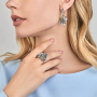 Серебряные серьги «Лист Вдохновения»