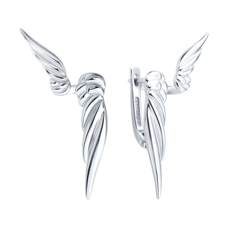 Серьги из серебра «Крылья»
