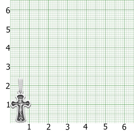 Серебряный крест с образом Святой Матроны
