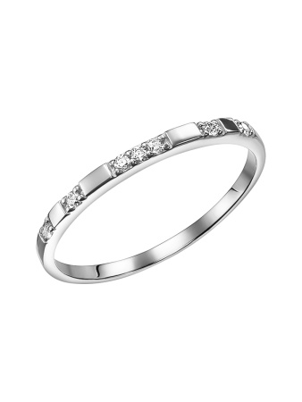 Серебряное кольцо с сапфором и фианитами