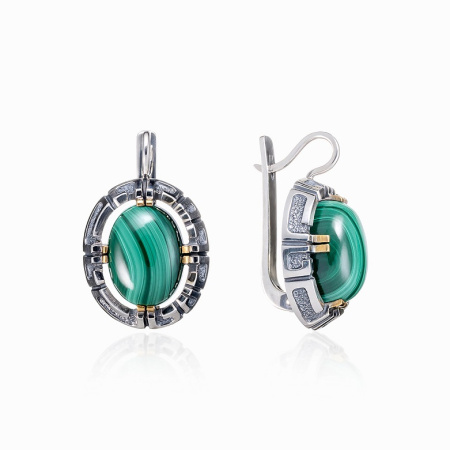 Серебряные серьги «Тайны Зеленой Горы»