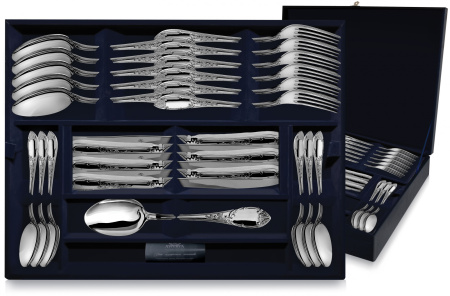 Серебряный набор столовый «Престиж» 48 предметов
