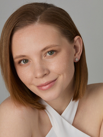 Серьги-пусеты из серебра с позолотой и бриллиантами