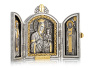 Серебряный складень «Иверская Богоматерь»
