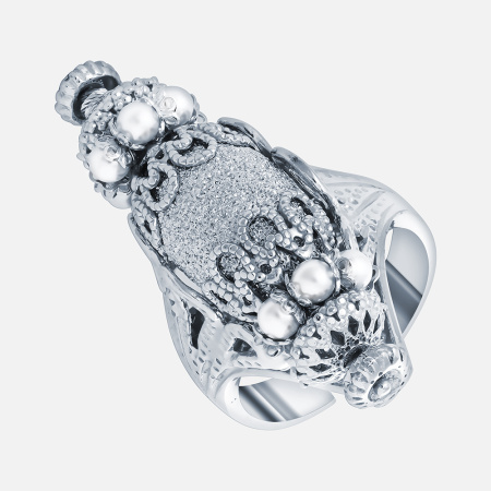 Кольцо из серебра с жемчугом