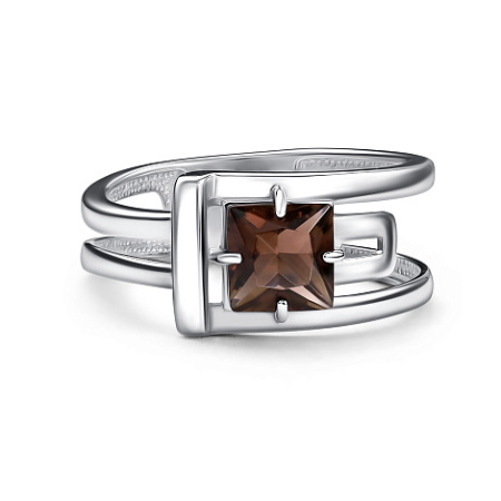 Кольцо из серебра с раухтопазом