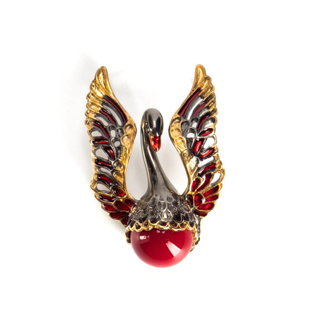 Серебряная подвеска «Лебедь»