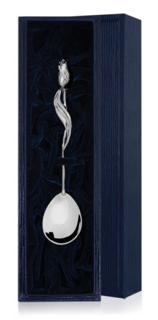 Серебряная чайная ложка «Тюльпан»