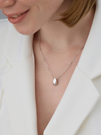 Колье из серебра «Капля»