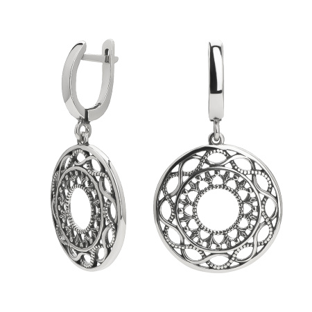 Серьги из серебра «Филигрань»