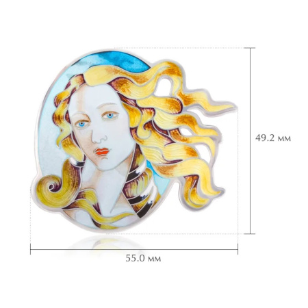 Серебряная брошь «Рождение Венеры»