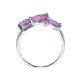Кольцо из серебра с аметистами