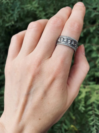 Кольцо из серебра 925 Череп оберег