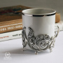 2 чашки чайные «Витые» с ложками