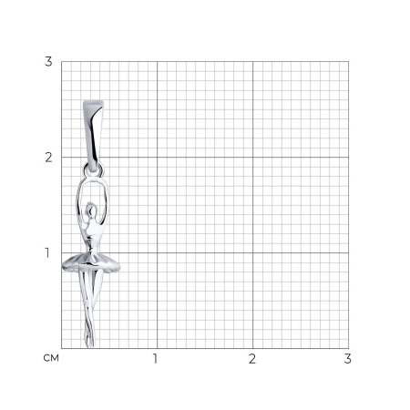 Серебряная подвеска «Балерина»