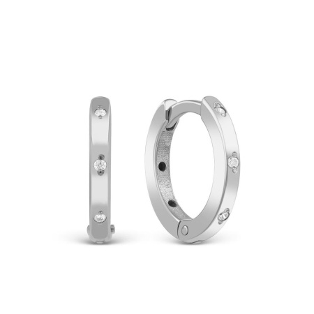 Серебряные серьги с фианитами