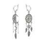 Серьги из серебра «Ловец снов»