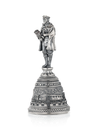 Серебряный колокольчик «Железнодорожник»