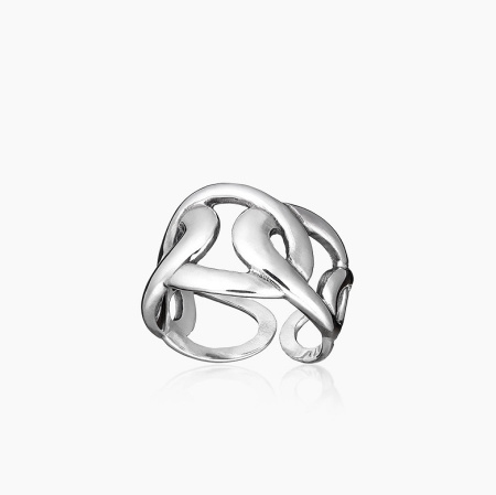 Серебряное кольцо «Звенья»
