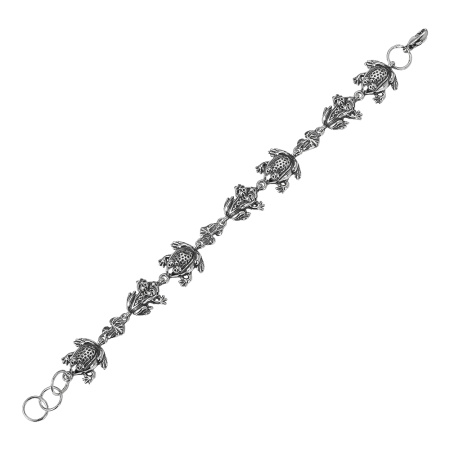 Браслет из серебра «Ква-ква»