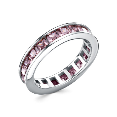 Кольцо из серебра с кубическим цирконием