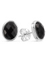 Серебряные серьги с черным ониксом