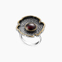 Серебряное кольцо «Гранатовая Пыльца»