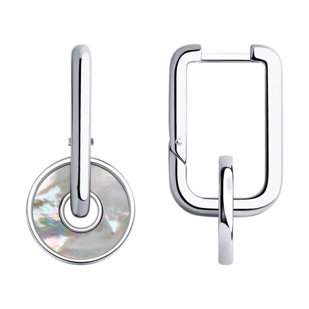 Серьги из серебра с перламутром SOKOLOV