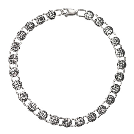 Серебряная цепь «Щит»