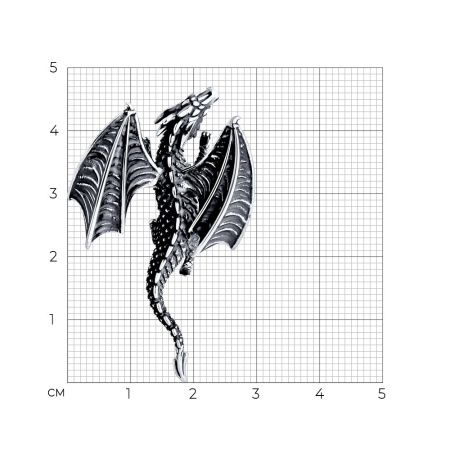 Серебряная подвеска «Дракон»