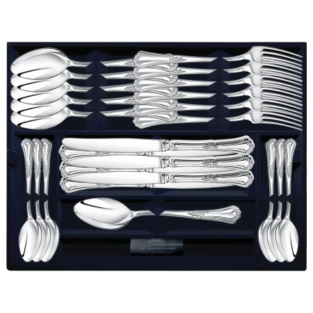 Серебряный набор столовый «Фаворит» 24 предмета