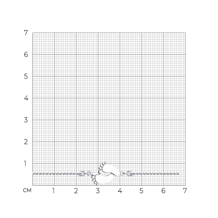 Браслет из серебра «Стопы»