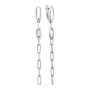 Серьги из серебра «Цепи»