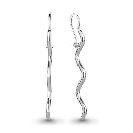 Серьги из серебра «Волна»