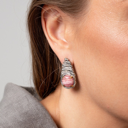 Серебряные серьги «Пастельная Завеса»