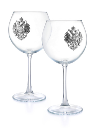 2 бокала для вина «Империя»