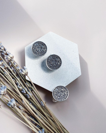 Серебряные серьги «Амулет»