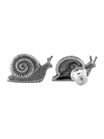 Пусеты из серебра «Улитка»