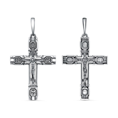 Крест из чернёного серебра