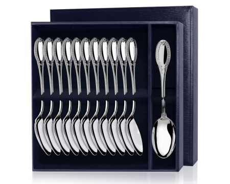 Серебряный набор «Император» 12 столовых ложек